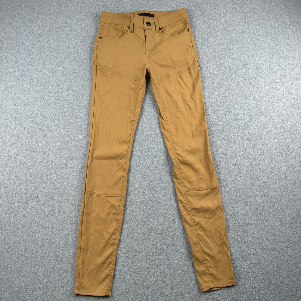 prAna Pants Womens 0 Kara Brown Slim Fit Recycled Nylon Stretch Outdoor